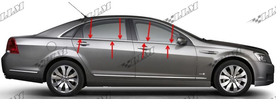Chevy Caprice Window Sweep Brush Trim Set