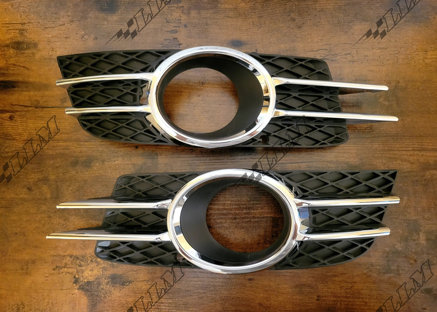 Chevy Caprice Fog Light Bezels (Chrome/ Black)